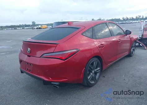 2024 Acura Integra A-Spec Technology из США, поврежденный, VIN 19UDE4H65RA026847